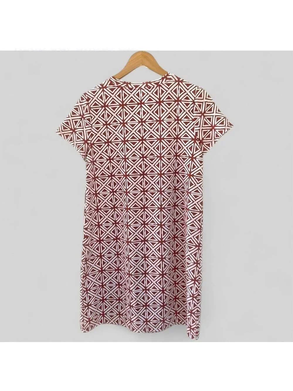 Southern Tide-Women's Chanelle Performance Geo Dress-Dusty Coral-size M-NWT - Picture 5 of 11